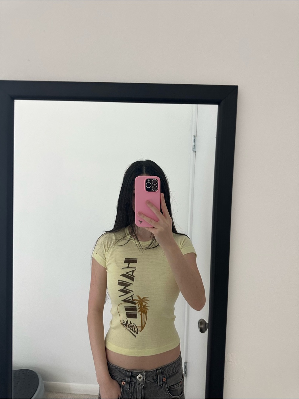 hawaii graphic baby tee